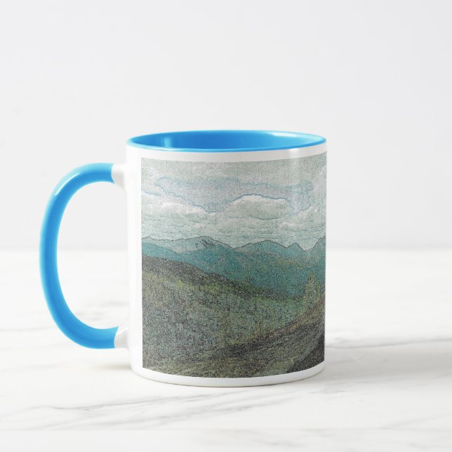 Caneca Adirondack Mountain Peaks Panorama (Esquerda)
