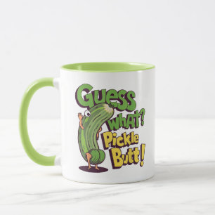 Caneca Adivinha O Quê_ Bunda de Pepino! Pepino Engraçado