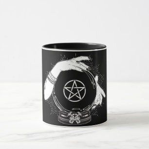 Caneca Adivinho Místico Negro Bola de Cristal Mística