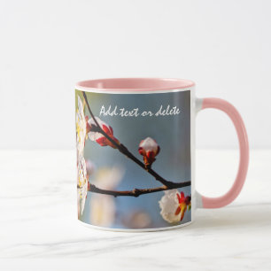 Caneca Admirável Flor Apricot Japonês