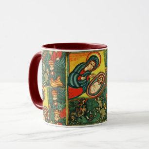Caneca ADORAÇÃO DE MAGI, PRIMITIVO Natal