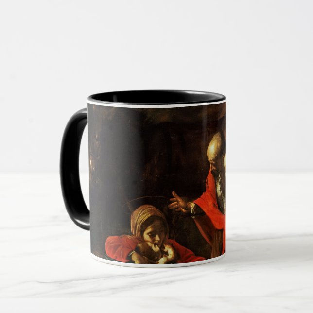 Caneca Adoração dos Pastores (Caravaggio) (Frente Esquerda)