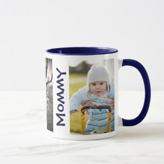 Caneca ADORAMOS MAMÃES Personalizados Crianças 3 Fotograf