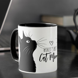 Caneca Adorando o melhor café personalizado da mãe de gat
