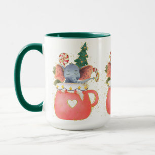 Caneca Adoráveis Mug de Elefante Encantador de Natal