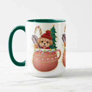 Caneca Adoráveis Puppy Mug no Natal