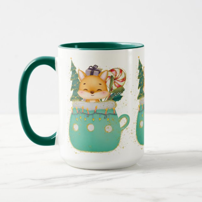 Caneca Adoráveis Sonho de Natal Fox Mug (Esquerda)