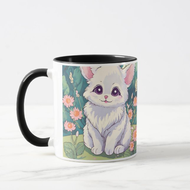 Caneca Adorável Gatinho Delight Mug" (Esquerda)
