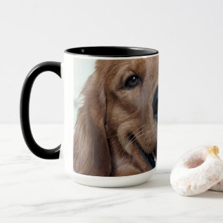 Caneca Adorável Golden Retriever | Fotografia Original de