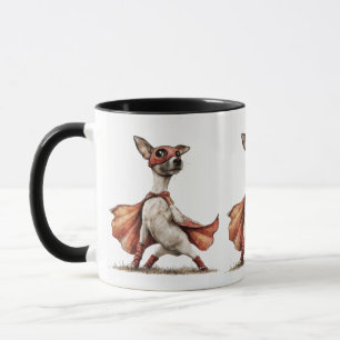 Caneca Adorável Máscara de Cape de Super-Herói para Cacho