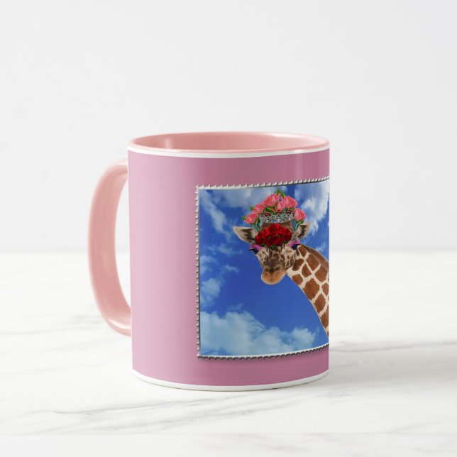 Caneca Adorável "Missy Giraffe" (Frente Esquerda)