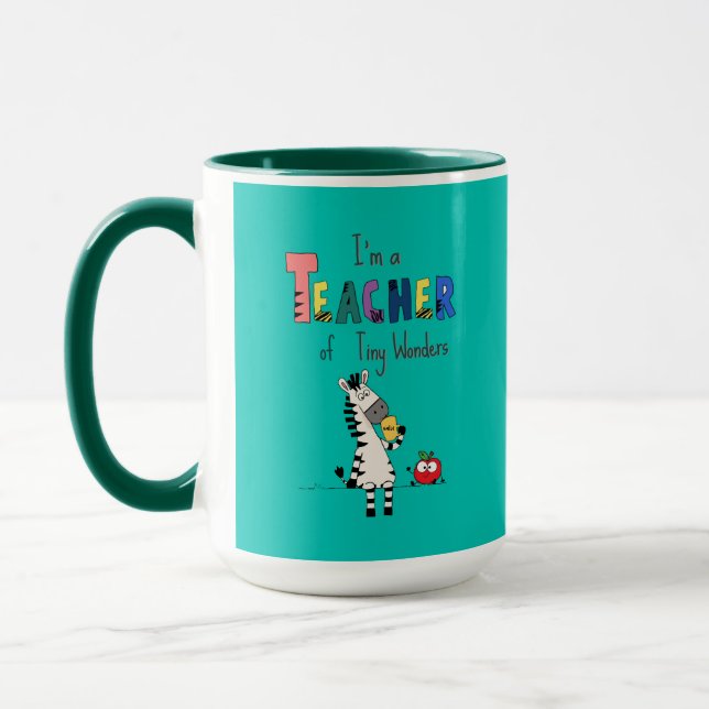 Caneca Adorável Professora Zebra  (Esquerda)