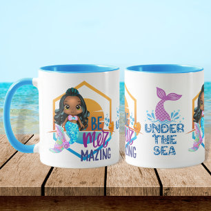 Caneca Adorável Sob O Mar Seja Uma Sereia Mais Impression