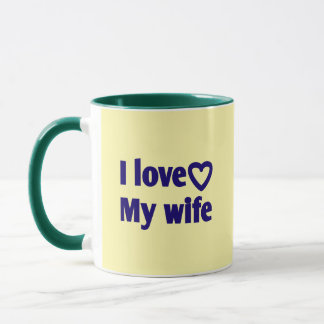 Caneca Adoro a minha mulher - Presente Romântico para a e