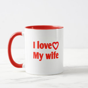 Caneca Adoro a minha mulher - Presente Romântico para a e