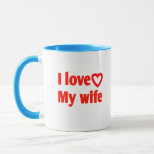 Caneca Adoro a minha mulher - Presente Romântico para a e