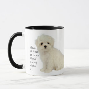 Caneca Adoro Cachorros Malteses Que Quanta Diversão
