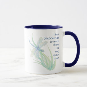 Caneca Adoro DRAGONFLIS tanto Que Eu Me Diverti Citar Mug