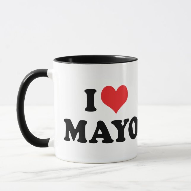 Caneca Adoro Heart Mayo - Mayonnaise Lover (Esquerda)