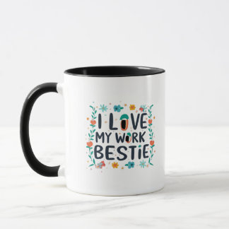 Caneca Adoro Meu Trabalho Bestie Clássico