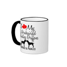 Adoro Os Meus Dois Cabeças Apontando Griffons