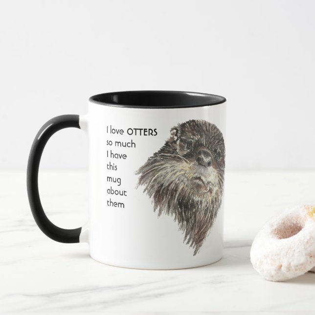 Caneca Adoro Tantos OUTROS Que Eu Me Diverti Citar Mug (Com Donut)