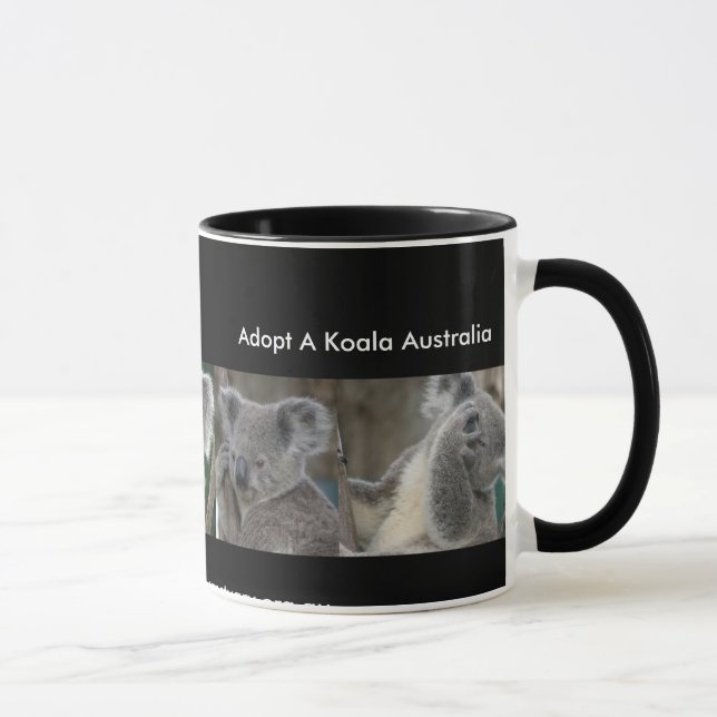 Caneca Adote Uma Criança Koala Vida Selvagem Austr (Direita)