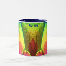 ADRIAN ~ 3D Fractal ~ Rosa, Amarelo Vermelho e Azu