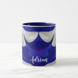 Caneca ADRIAN ~ GLOSSY 3D Azul Brilhante ~ Mug