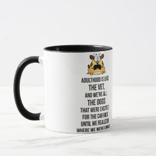 Caneca Adulthood é como o veterano, e somos todos os cães