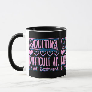 Caneca Adultos Engraçados Difíceis AF Não Recomendariam