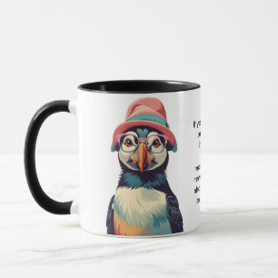 Caneca Advertência Engraçada De Um Puffin