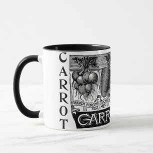 Caneca Adverter 4 cenouras de vintagem