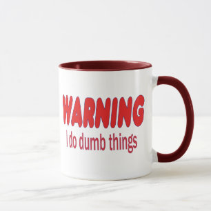 Caneca ADVERTINDO eu faço coisas mudas