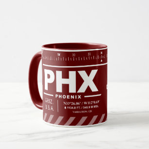 Caneca Aeroporto Internacional de Phoenix Sky Harbor