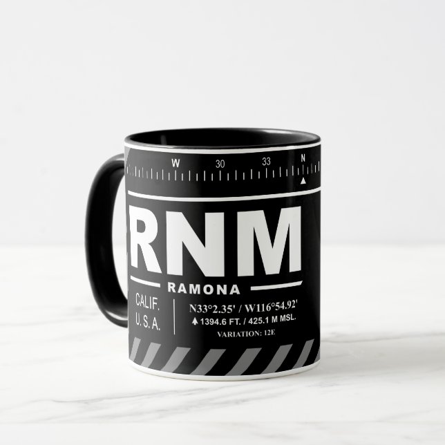 Caneca Aeroporto Ramona RNM  (Frente Esquerda)