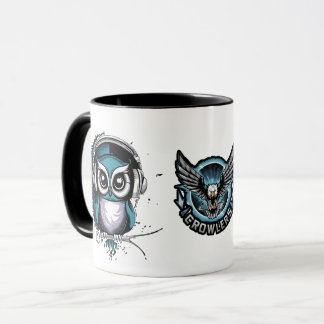 Caneca AeroWolves Owl Gamer – Coruja Azul Legal e 