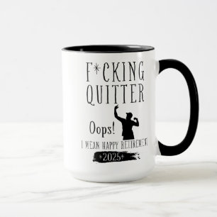 Caneca Afastamento dos Desgraçados Oops Quero Dizer Feliz