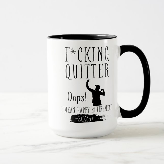 Caneca Afastamento dos Desgraçados Oops Quero Dizer Feliz (Direita)