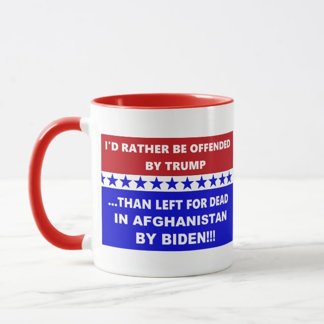 Caneca Afeganistão Anti-Biden Deixado para Morto (Esquerda)