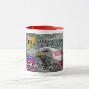 Caneca "Afeganistão Combate Veterano" - 82º Divis Aéreo