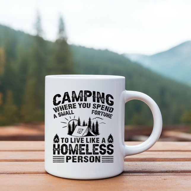 Caneca Afirmações engraçadas de acampamento (Criador carregado)