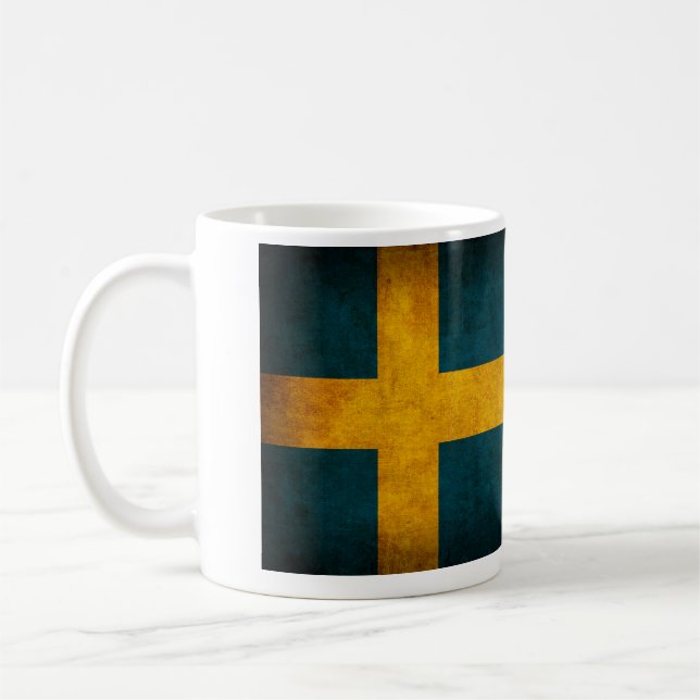 Caneca afligida bandeira da suecia (Esquerda)
