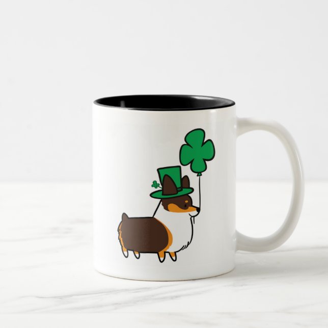 Caneca afortunada | CorgiThings do trevo do Corgi (Direita)