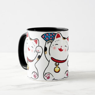 Caneca afortunada de Maneki Neko do gato