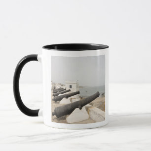 Caneca África, África Ocidental, Gana, Elmina. Canhões gu