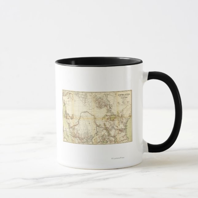 Caneca África CentralMapa Panorâmico África Central (Direita)