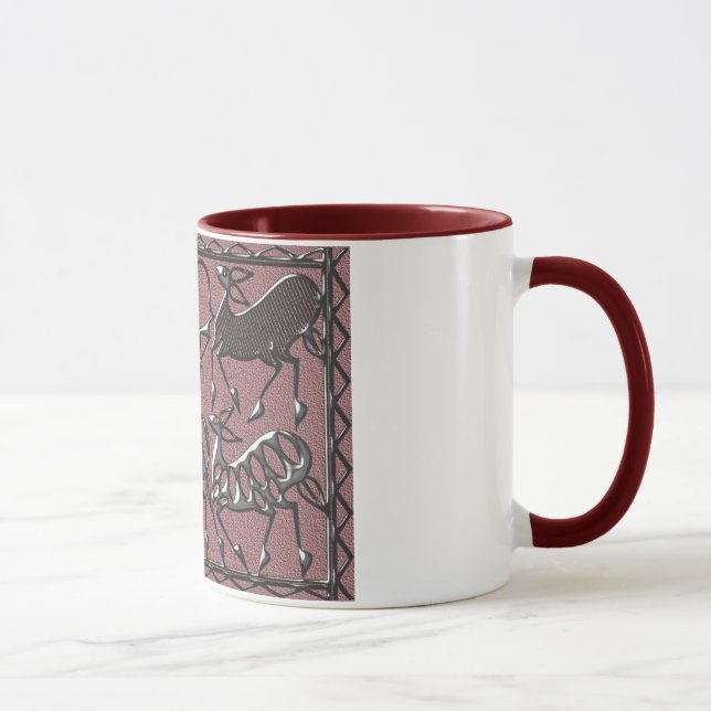 Caneca África preto no roxo (Direita)