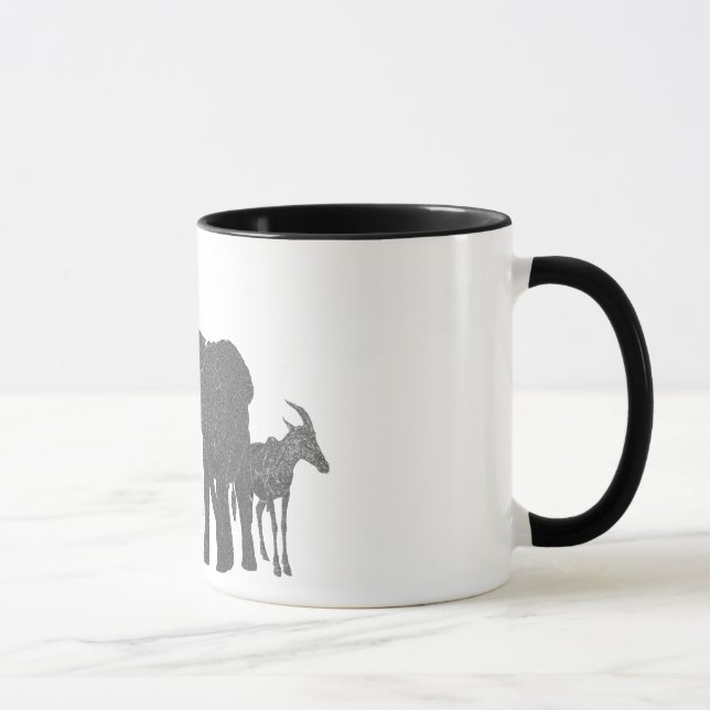 Caneca africana dos animais selvagens (Direita)
