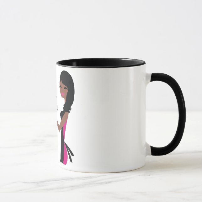 Caneca Afro-americano de Cutie do cupcake de 311 (Direita)